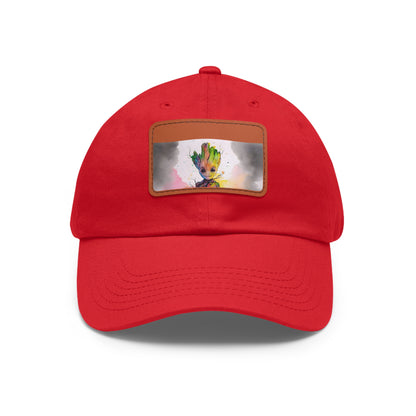 Neon Watercolor Baby Groot Baseball Cap