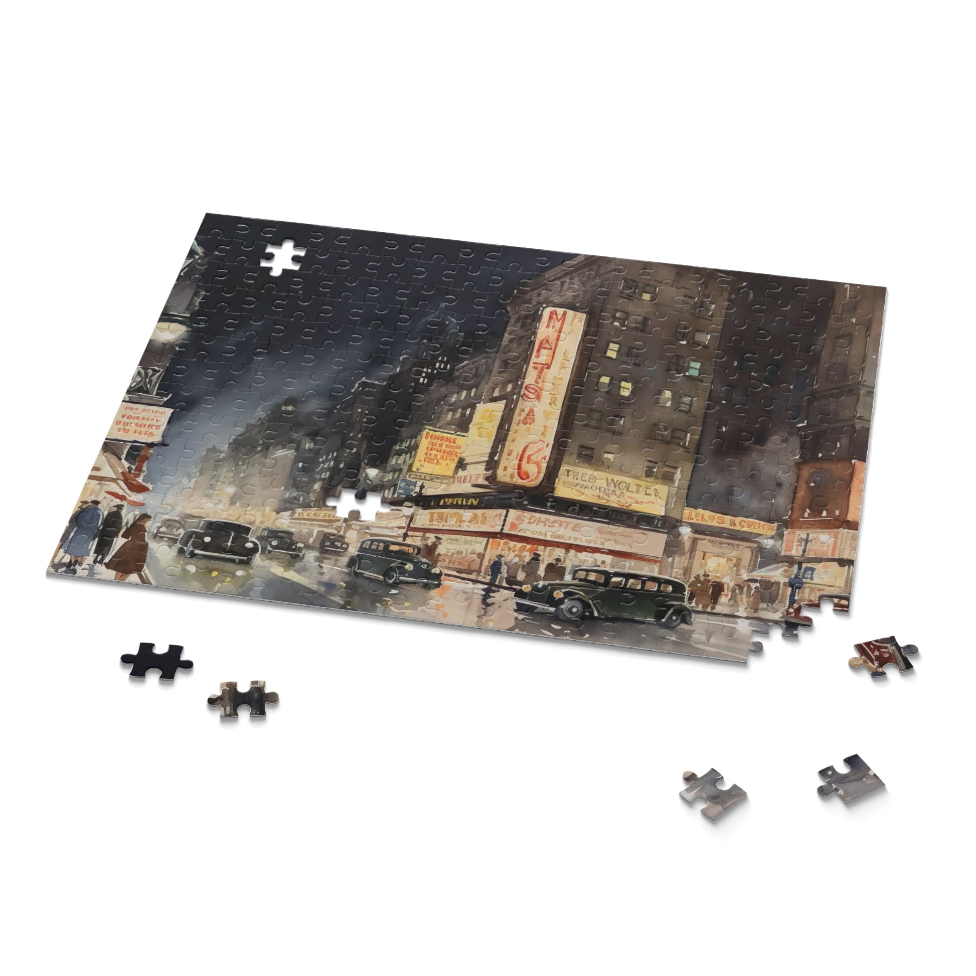 "1920s New York skyline jigsaw puzzle - immersive vintage cityscape"