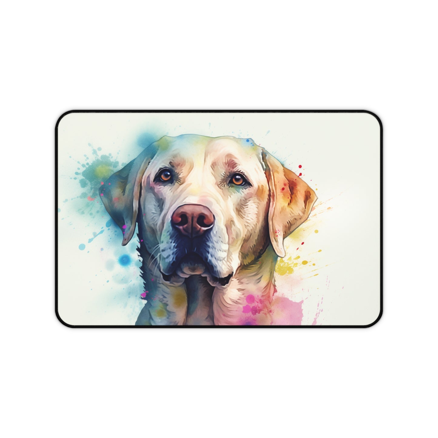 Labrador Love Desk Mat - Vibrant and playful Labrador design for dog lovers. Add style to your workspace.