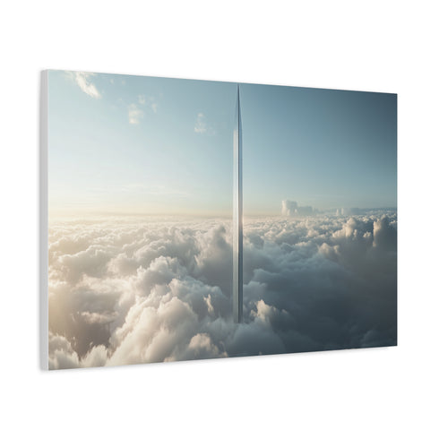 Skyscraper Shaped Like a Sword — Canvas Wall Art — Product Detail View 6