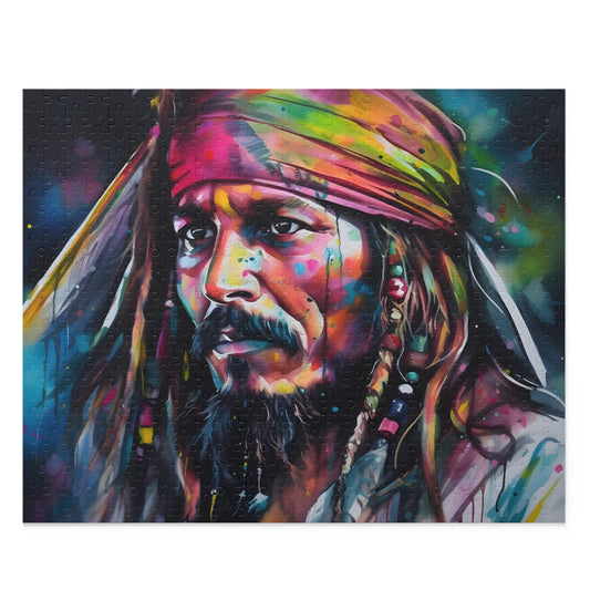 Neon Jack Sparrow Jigsaw Puzzle | Puzzle | Back-to-School, Fall Picks, Games, Holiday Picks, Home & Living, Puzzles, TikTok, Valentine's Day, Valentine's Day Picks | Prints with Passion