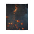 Floating Lanterns Guiding Ghost Ship Plush Fleece Throw Blanket