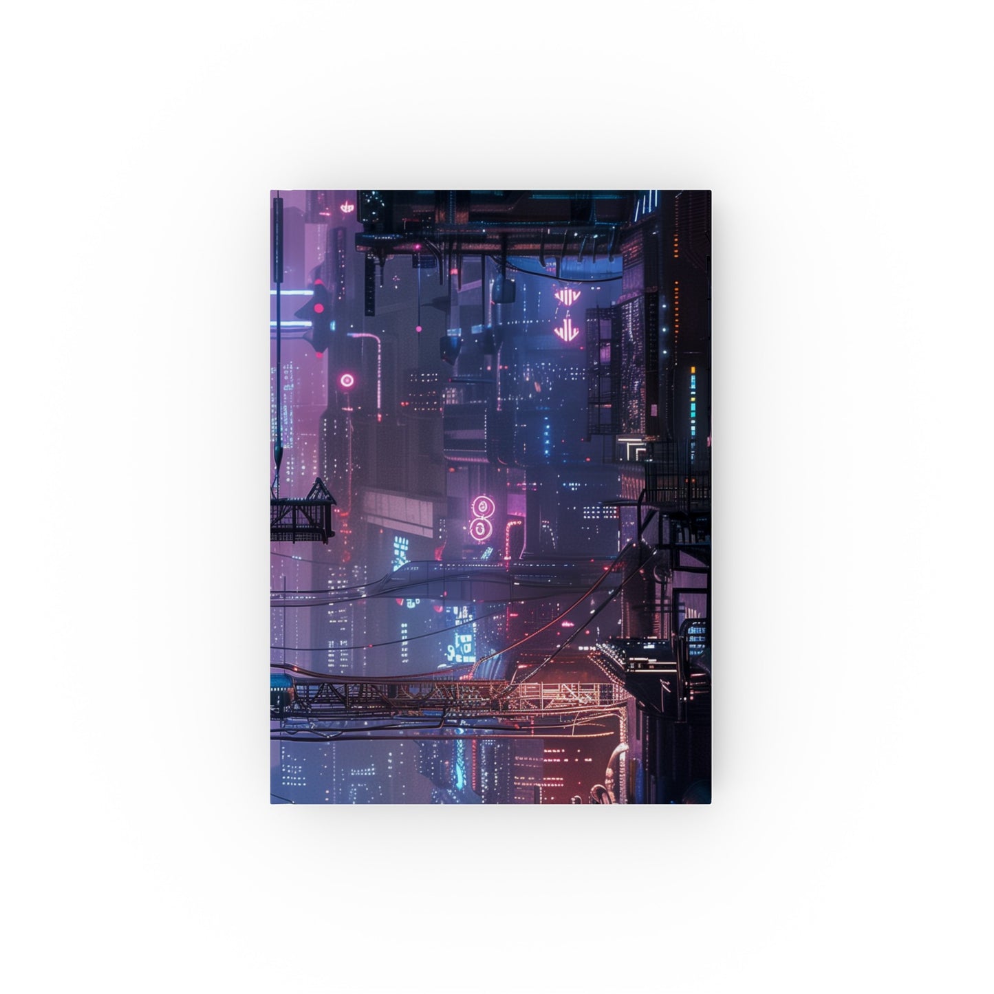 "Get creative in the cyberpunk world with Circuit City: A Cyberpunk Chronicle journal - high-quality, versatile, and stylish. Perfect for all seasons and makes a great gift!"