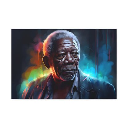 Morgan Freeman Canvas: Alex Cross Films Watercolor Print | Canvas | Art & Wall Decor, Canvas, Fall Picks, Hanging Hardware, Home & Living, Indoor, Top Spring Products, Valentine's Day promotion | Prints with Passion