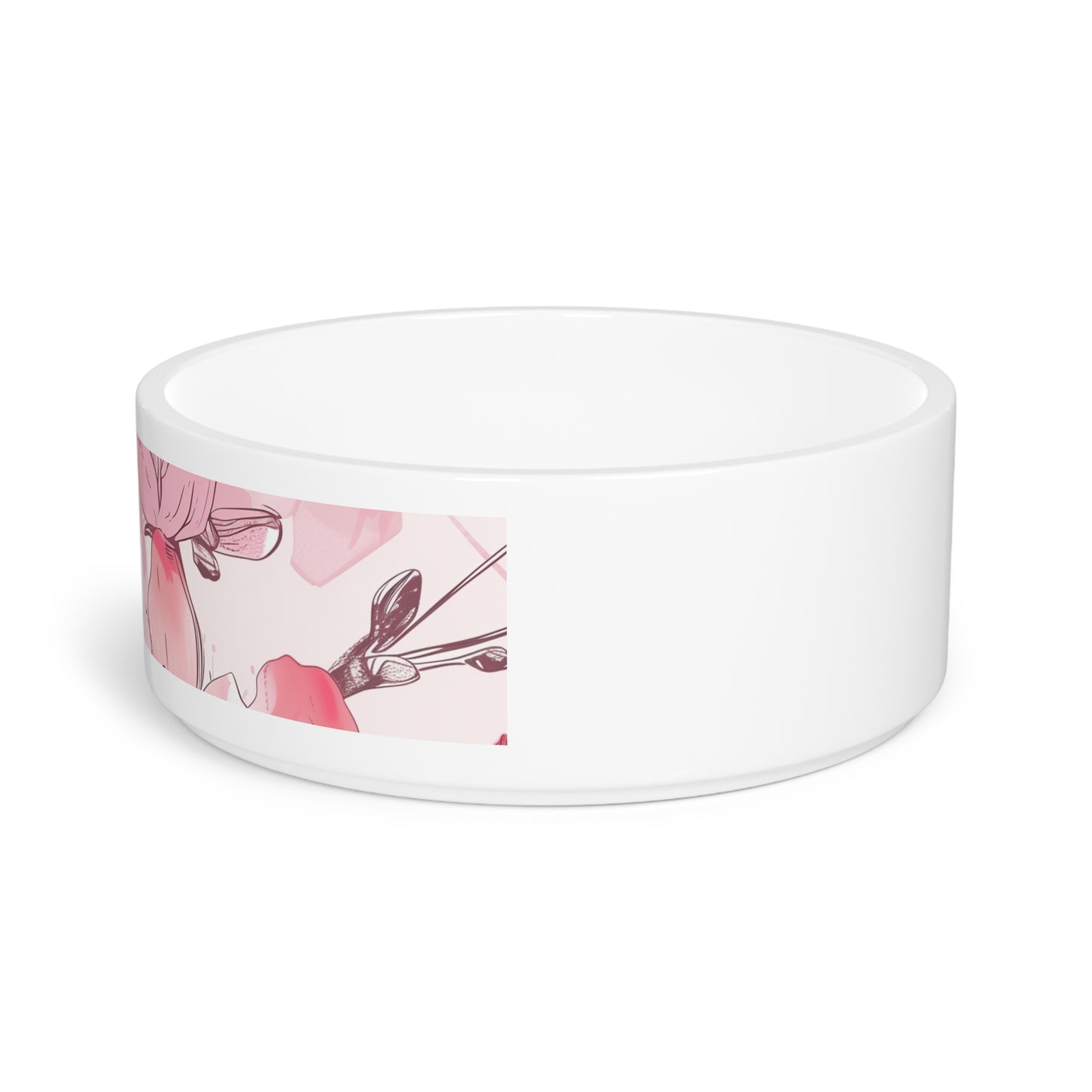 Cherry Blossom Pet Bowl: Stylish & Practical