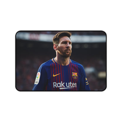 "Get inspired with Lionel Messi 2 desk mat, sleek design for stylish workspace"