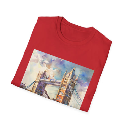 ## London Landmark in Watercolor: The Tower Bridge T-shirt