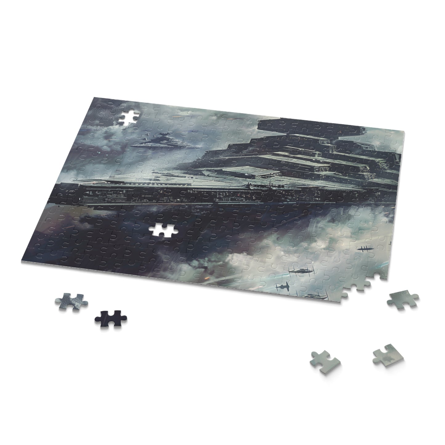 "Star Destroyer Star Wars jigsaw puzzle, challenging and fun for fans"