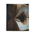Portal Opening from Book Pages — Plush Fleece Throw Blanket — Product Detail View 7