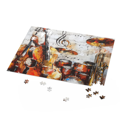 Intricate Musical Melody Jigsaw Puzzle for Music Enthusiasts of All Ages