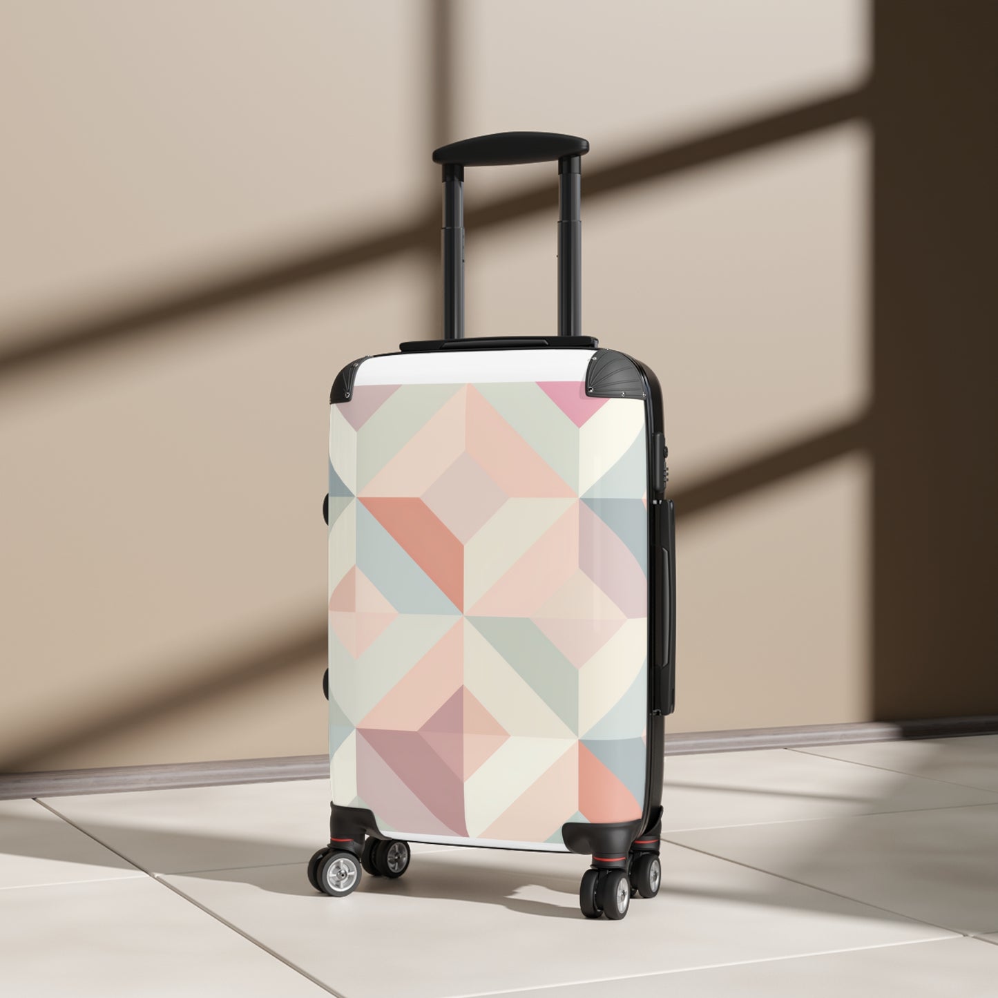 Pastel Geometric Adventure Suitcase