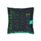 Overgrown Library with Glowing Books (Edition II) — 40×40 Cushion Cover — Front 40×40 cm Square Cushion View