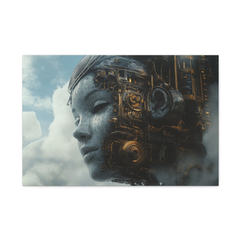 Dream Engine Powered by Emotions — Canvas Wall Art — Living Room Wall Lifestyle View