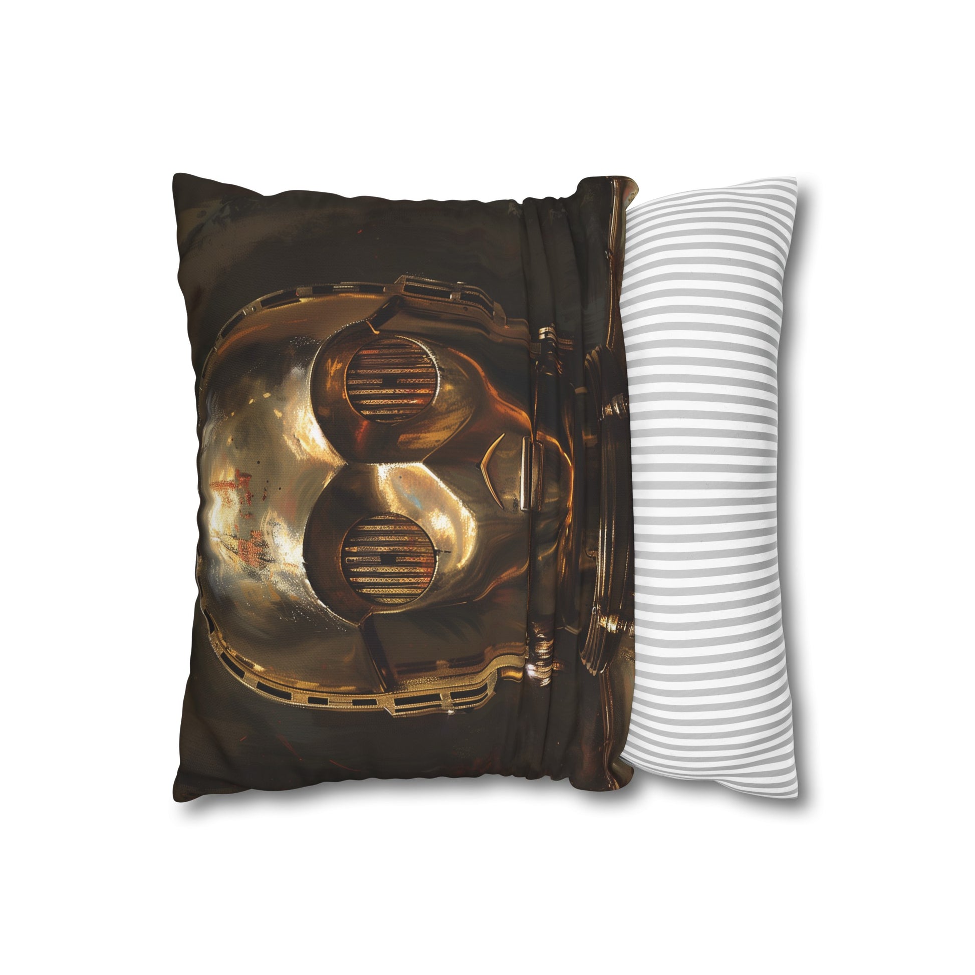 "Golden Droid Dreams Star Wars C-3PO Pillowcase - High-Quality, Comfortable, and Stylish Design for Ultimate Galactic Dreams"