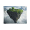 Floating Sky Island Chained to Mountain (Edition III) — Plush Fleece Throw Blanket — Full Flat Artwork View