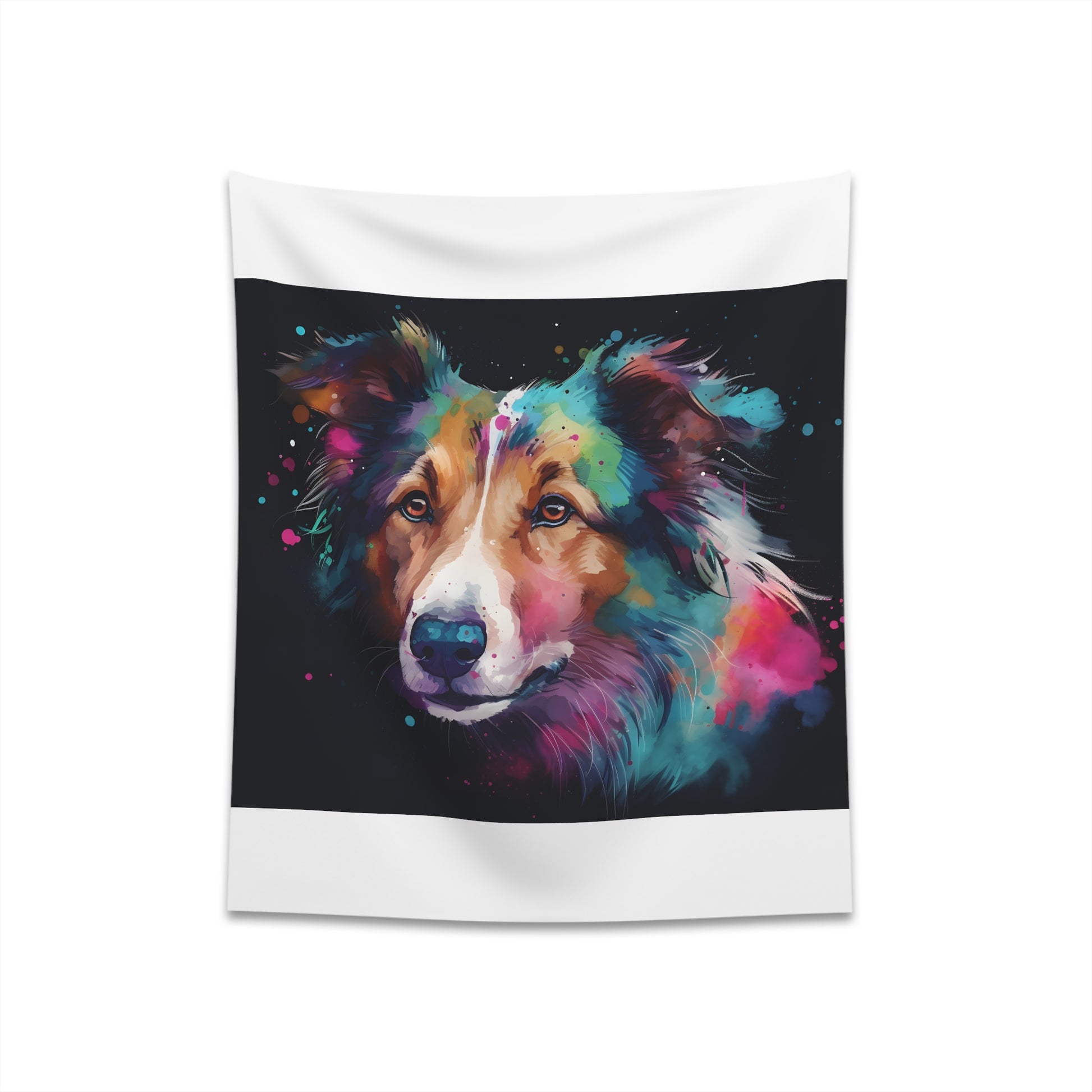 Celebrate Collie Charm Tapestry | Graceful & Loyal Dog Lover Gift | High-Quality Material | Perfect for All Seasons | 34" × 40" or 57" × 57" Sizes