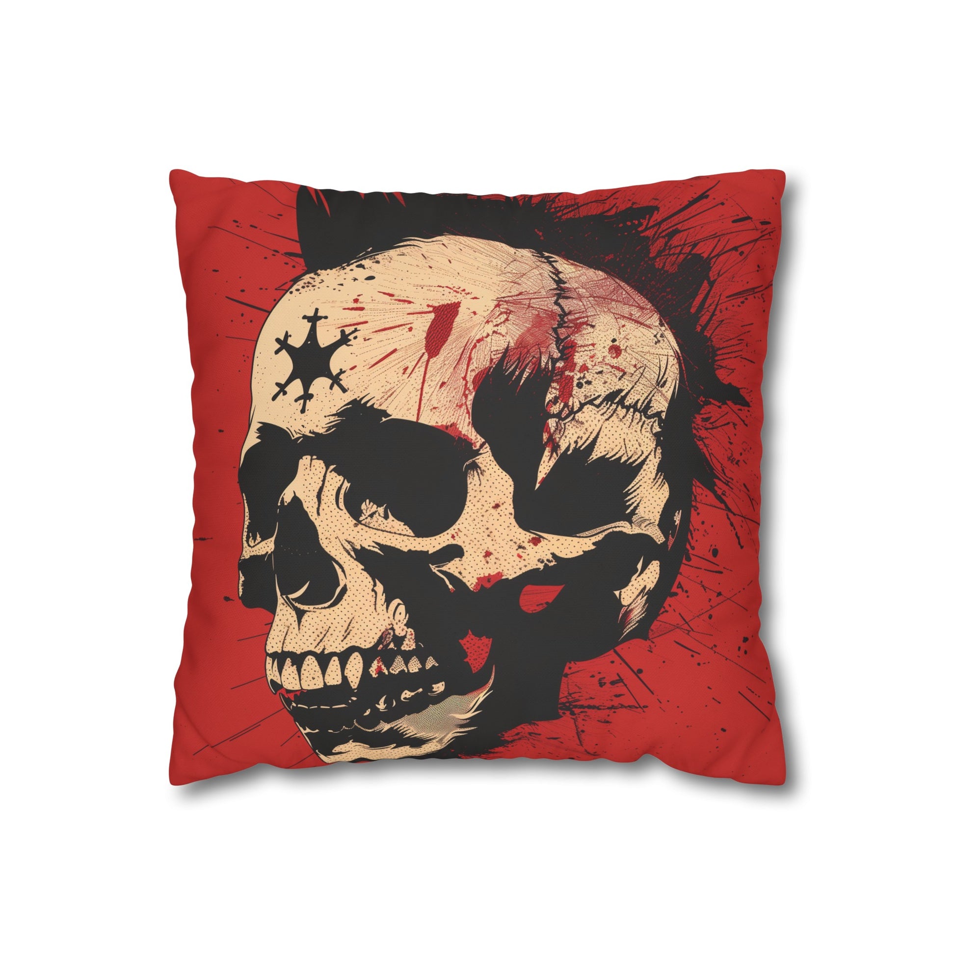 Rock On Skull Pillowcase | Pillow Cases | All Over Print, AOP, Bed, Bedding, Home & Living, Indoor, Pillow Case, Pillow Covers, Pillows & Covers, Sublimation | Prints with Passion