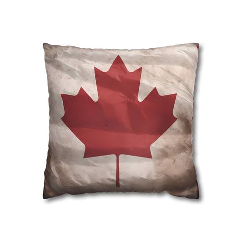 Canada Flag — 40×40 Cushion Cover — Front 40×40 cm Square Cushion View