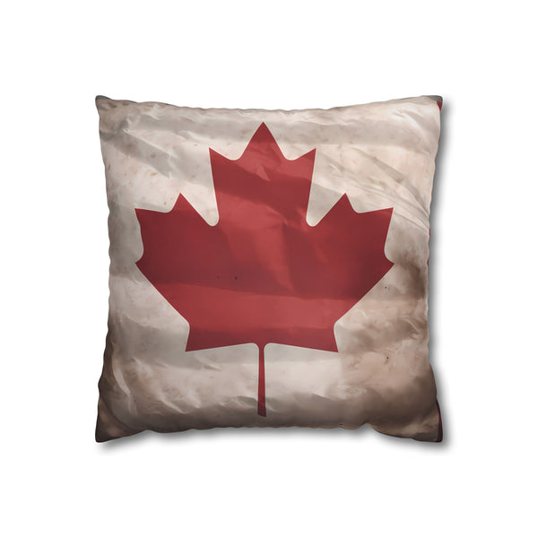 Canada Flag — 40×40 Cushion Cover — Front 40×40 cm Square Cushion View