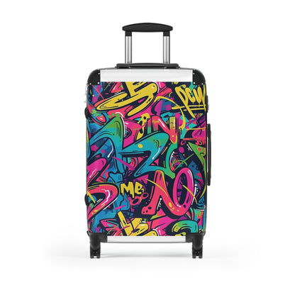 Neon Urban Graffiti Suitcase Collection