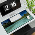 Aitutaki Lagoon Cook Islands Tropical Paradise — XL & XXL Desk Mat — 3mm Non-Slip Natural Rubber Base Detail