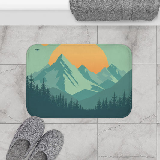 Mountain Vista Bath Mat | Bath Mats | Bath, Bathroom, Home & Living, Indoor, Sublimation | Prints with Passion