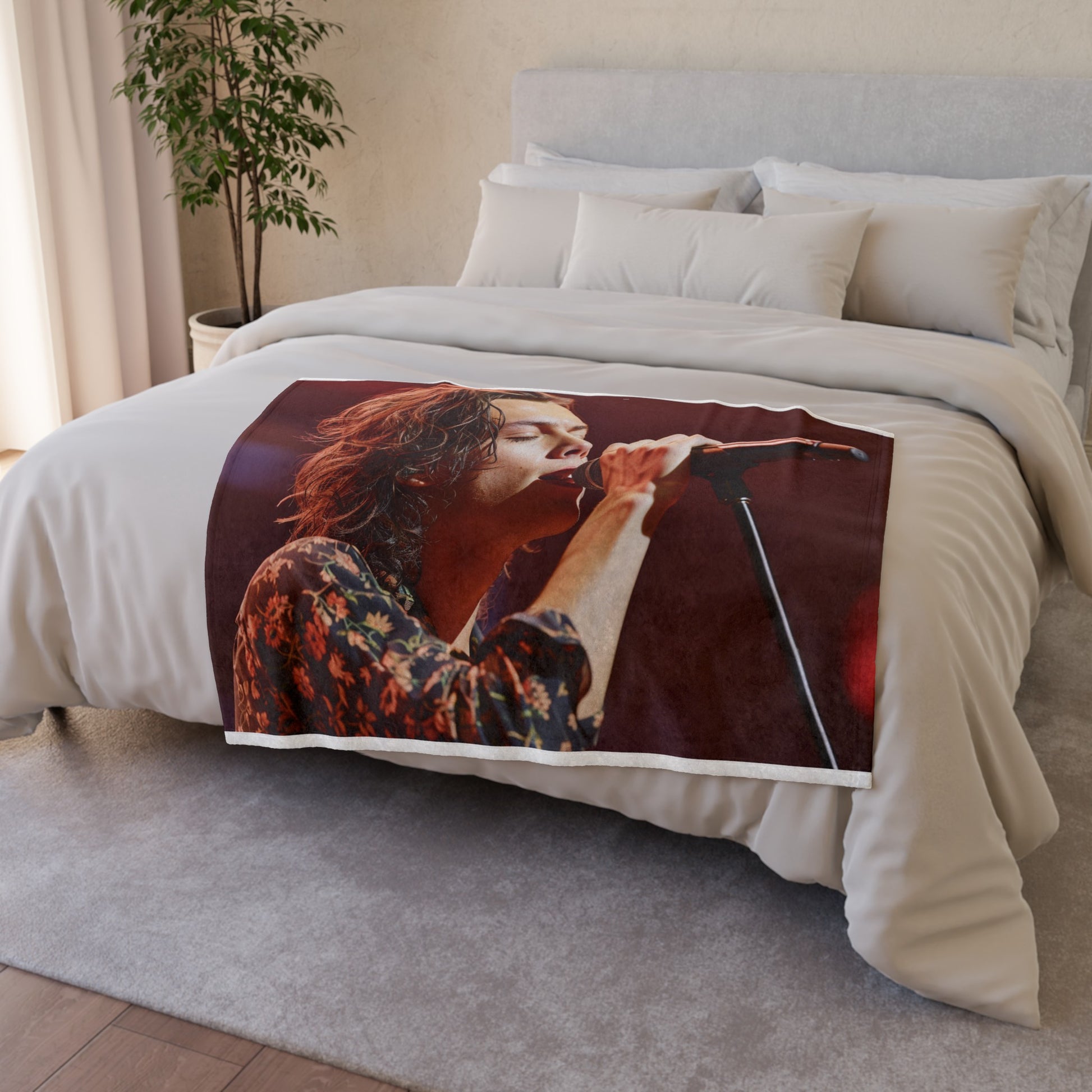 Bring the magic of a Harry Styles concert home with our Live in Concert Blanket! Perfect for fans who appreciate Harry Styles clothes and want to add a touch of his signature style to their decor. Shop now!