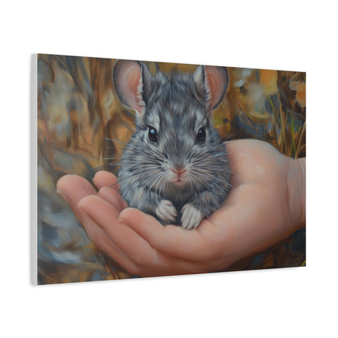 Chinchilla Cute Watercolor — Canvas Wall Art — Product Detail View 6