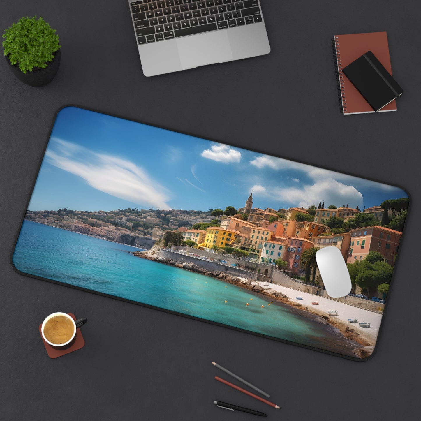 Riviera Dream Desk Mat | Desk Mat | Accessories, Back-to-School, Desk, Fall Bestsellers, Home & Living, Mouse pad, Mouse Pads, Mousepad, Seasonal Picks, Stationery, TikTok | Prints with Passion