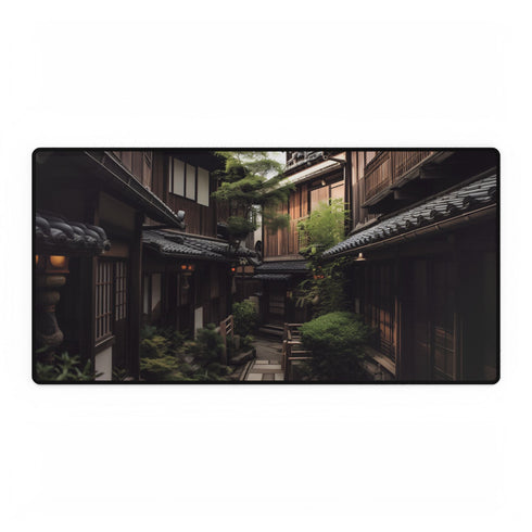 Kyoto Historic Wooden Streets XXL Extended Desk Mat - View 1 | Prints With Passion