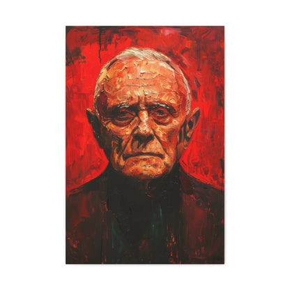 Hannibal Lecter: A Portrait of Chilling Intelligence Canvas: Anthony Hopkins Autograph | Canvas | Art & Wall Decor, Canvas, Fall Picks, Hanging Hardware, Home & Living, Indoor, Top Spring Products, Valentine's Day promotion | Prints with Passion