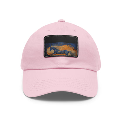 Gallop Through Abstract Art: Horsefull Body Textured Baseball Cap