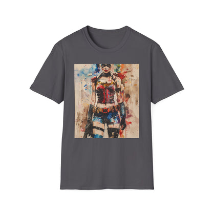 Gotham's Jester: A Harley Quinn T-Shirt