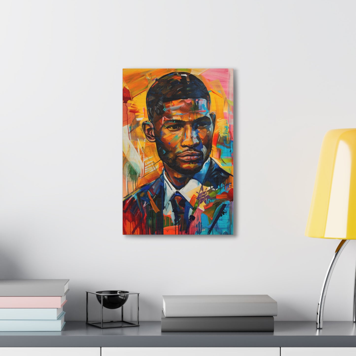 Usher Art: Pop Superstar Rhythms in Color Canvas Print For Sale