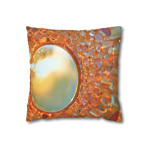 Sunrise Reflecting on Infinity Mirror (Edition II) — 40×40 Cushion Cover — Front 40×40 cm Square Cushion View