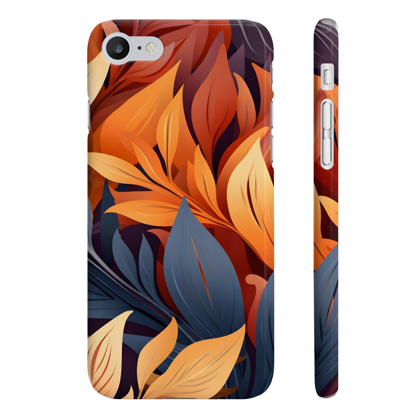 Autumnal Rhapsody: Floral & Foliage Phone Case