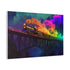Ghostly Train Crossing Rainbow Bridge — Canvas Wall Art — Product Detail View 6
