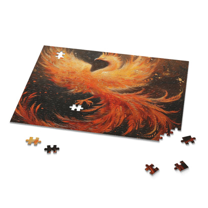 "Phoenix Mythical Jigsaw Puzzle - Intricate design with vibrant colors for a captivating challenge"