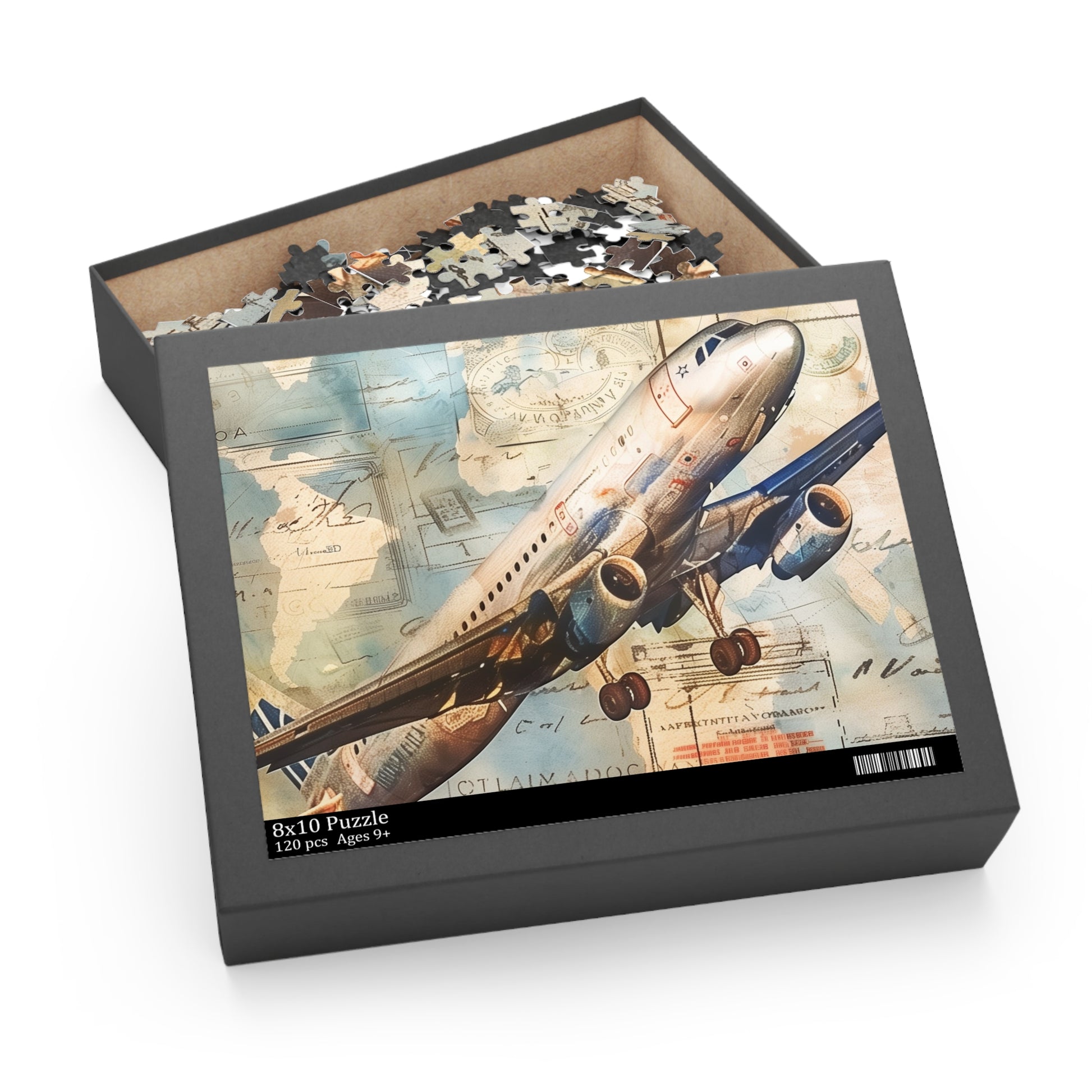 Vintage Airplane Travel Puzzle | Puzzle | Back-to-School, Fall Picks, Games, Holiday Picks, Home & Living, Puzzles, TikTok, Valentine's Day, Valentine's Day Picks | Prints with Passion