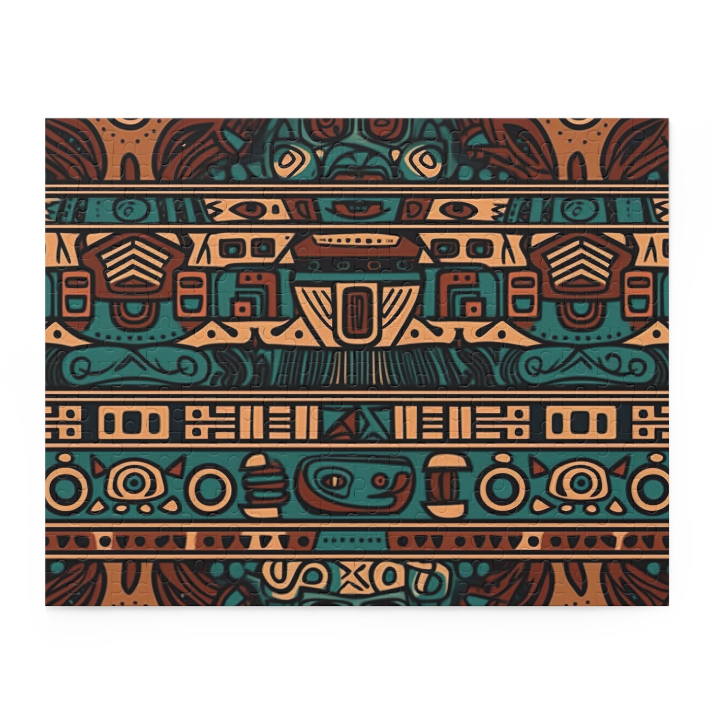 Aztec Pattern Jigsaw Puzzle - Intricate design for mind-challenging fun