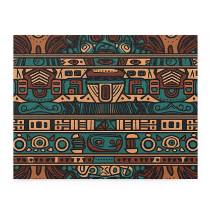 Aztec Pattern Jigsaw Puzzle - Intricate design for mind-challenging fun