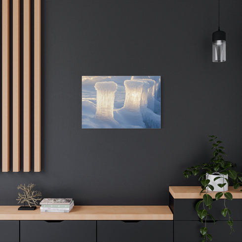 Ice Pillars Rising from Cosmic Sea — Canvas Wall Art — Product Detail View 8