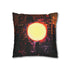 Digital Eclipse over Cyber City (Edition II) — 40×40 Cushion Cover — Double-Sided Back & Concealed Zip Detail