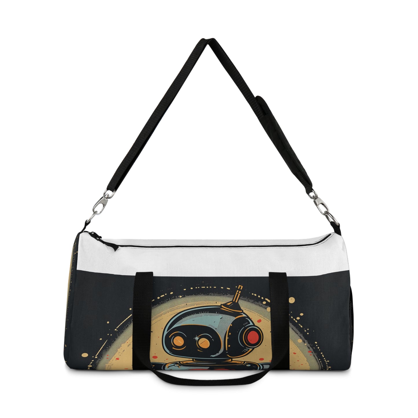 Robot Heart Retro Duffel Bag