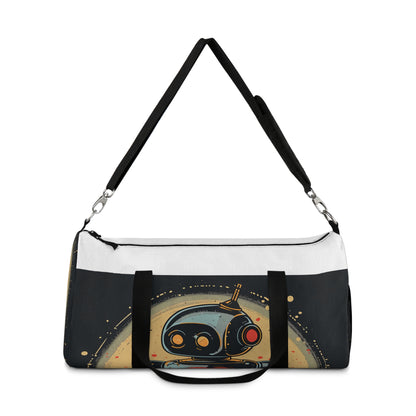 Robot Heart Retro Duffel Bag