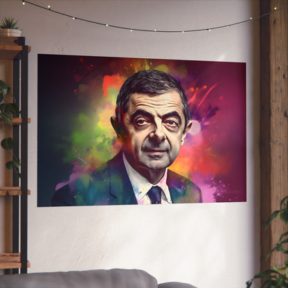 Delight in the comedic genius of Rowan Atkinson with our exclusive portrait poster celebrating one of Britain's most beloved actors. Perfect for fans of Mr. Bean and comedy lovers alike. Printed on premium-grade paper with vibrant inks