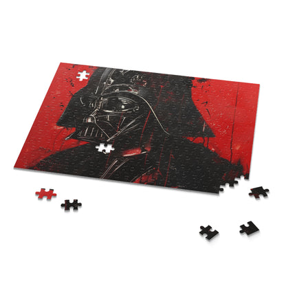 "Challenging Darth Vader Sith jigsaw puzzle for Star Wars fans, piece together the Dark Lord of the Sith with the force"