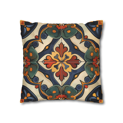 Luxurious Artisan Tiles Pillowcase - Seamless pattern, high-quality fabric for beautiful sleep space