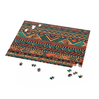 Vibrant Aztec Mysteries jigsaw puzzle with intricate design - perfect for puzzle lovers