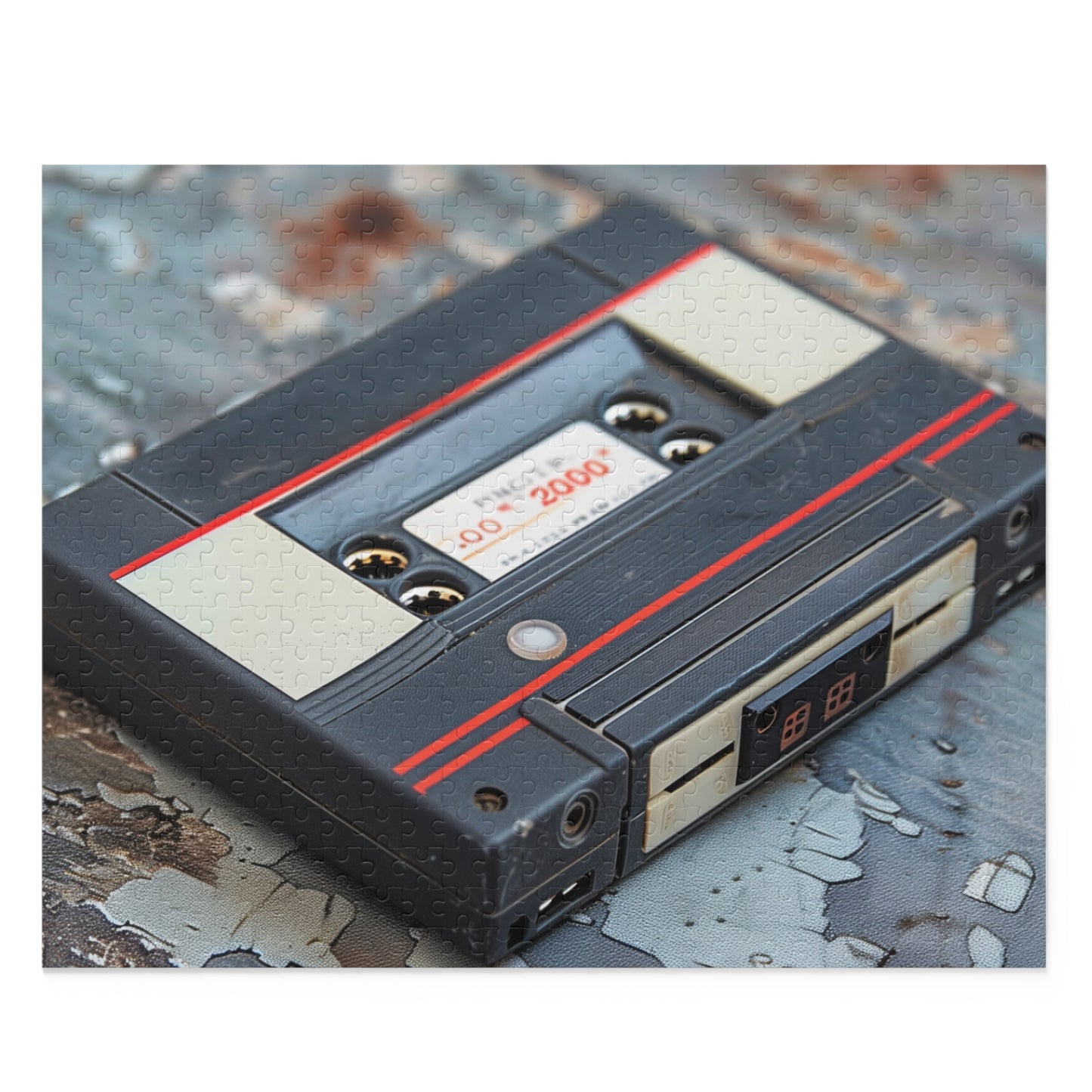 Retro Cassette Tape Jigsaw Puzzle - Colorful and intricate puzzle for music lovers and enthusiasts.